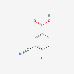3-Cyano-4-fluorobenzoicacid structure, CAS 171050-06-9