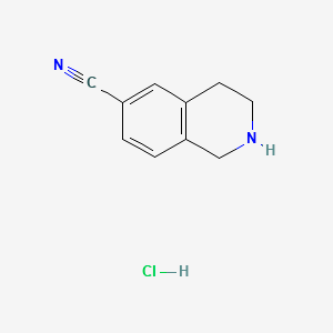 1,2,3,4-Tetrahydroisoquinoline-6-carbonitrilehydrochloride structure, CAS 171084-93-8