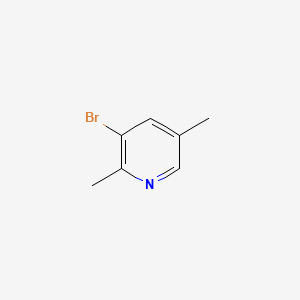 3-Bromo-2,5-DiMethylpyridine structure, CAS 17117-19-0