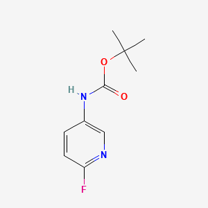 Boc-5-Amino-2-fluoropyridine structure, CAS 171178-41-9