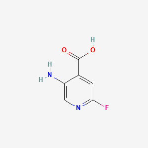 5-Amino-2-fluoroisonicotinicacid structure, CAS 171178-43-1