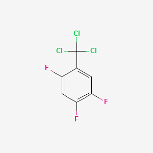 2,4,5-Trifluorotrichloromethylbenzene structure, CAS 136364-60-8
