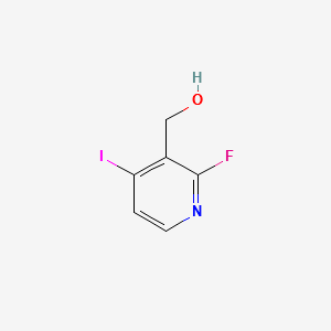 2-Fluoro-3-(hydroxymethyl)-4-iodopyridine structure, CAS 171366-19-1