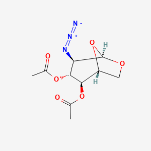 B-D-Glucopyranose,1,6-anhydro-2-azido-2-deoxy-,3,4-diacetate structure, CAS 119005-80-0