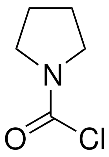 1-Pyrrolidinecarbonylchloride structure, CAS 1192-63-8