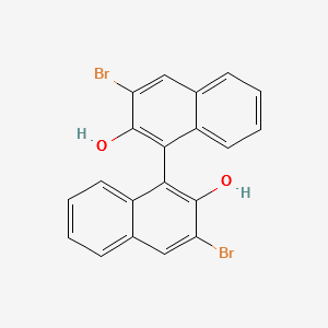 (S)-(+)-3,3'-Dibromo-1,1'-bi-2-naphthol structure, CAS 119707-74-3