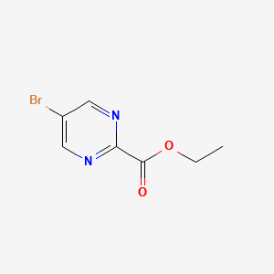 Ethyl-5-bromopyrimidine-2-carboxylate structure, CAS 1197193-30-8