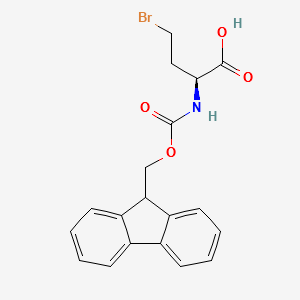 (S)-Fmoc-2-Amino-4-bromobutanoicacid structure, CAS 172169-88-9