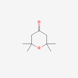 2,2,6,6-TetraMethyl-2H-3,5,6-trihydropyran-4-one structure, CAS 1197-66-6