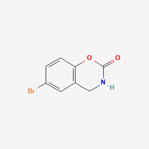 6-Bromo-3,4-dihydrobenzo[e][1,3]oxazin-2-one structure, CAS 1199-04-8