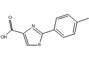 2-(4-Methylphenyl)-1,3-thiazole-4-carboxylicacid structure, CAS 17228-99-8