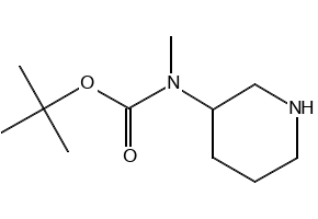 3-N-Boc-3-(methylamino)piperidine structure, CAS 172478-01-2