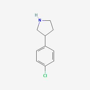 3-(4-Chlorophenyl)pyrrolidine structure, CAS 120418-62-4
