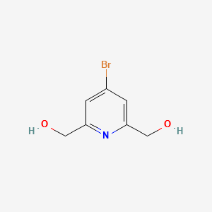 (4-Bromopyridine-2,6-diyl)dimethanol structure, CAS 120491-88-5