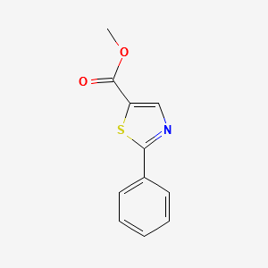 2-Phenyl-5-thiazolecarboxylicacidmethylester structure, CAS 172678-68-1