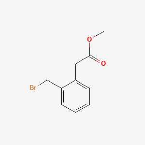 Methyl2-(Bromomethyl)benzeneacetate structure, CAS 13737-37-6
