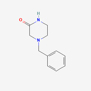 1-Benzyl-3-oxopiperazine structure, CAS 13754-41-1