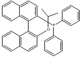 (S)-(+)-(Diphenylphosphino)-2'-isopropoxy-1,1'-binaphthyl structure, CAS 137769-30-3