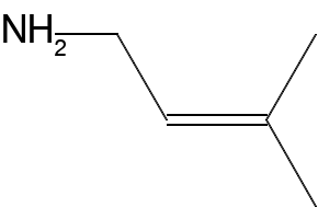 3-Methyl-2-buten-1-amine structure, CAS 13822-06-5