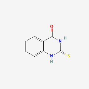 2-Mercapto-4(3H)-quinazolinone structure, CAS 13906-09-7