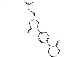 (S)-N-[[3-(3-Fluorophenyl)-2-oxo-5-oxazolidinyl]methyl]acetamide structure, CAS 139071-79-7