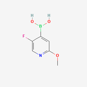 5-Fluoro-2-methoxypyridine-4-boronicacid structure, CAS 1043869-98-2
