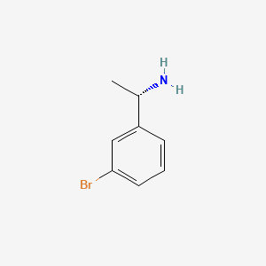 (S)-1-(3-Bromophenyl)ethanamine structure, CAS 139305-96-7