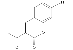 3-Acetyl-7-hydroxycoumarin structure, CAS 10441-27-7