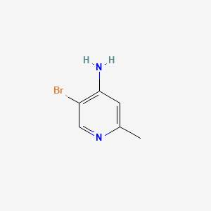 5-Bromo-2-Methylpyridin-4-amine structure, CAS 10460-50-1