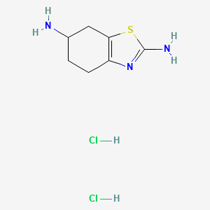 4,5,6,7-Tetrahydrobenzo[d]thiazole-2,6-diaminedihydrochloride structure, CAS 104617-48-3