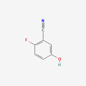 2-Fluoro-5-hydroxybenzenecarbonitrile structure, CAS 104798-53-0