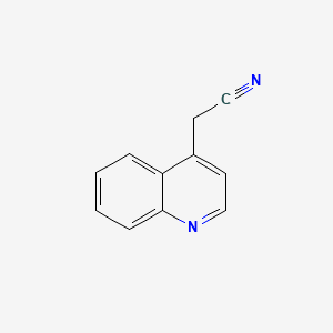 2-(Quinolin-4-yl)acetonitrile structure, CAS 14003-46-4