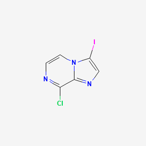 8-Chloro-3-iodoimidazo[1,2-a]pyrazine structure, CAS 1049677-32-8