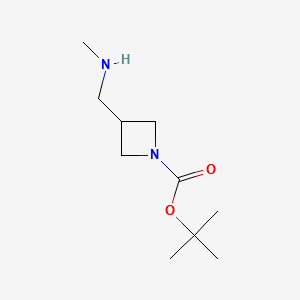 Tert-Butyl3-((methylamino)methyl)azetidine-1-carboxylate structure, CAS 1049730-81-5