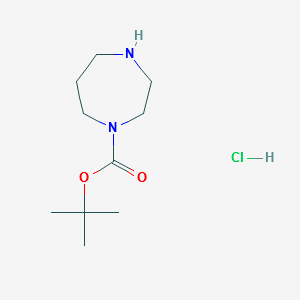 [1,4]Diazepane-1-carboxylicacidtert-butylesterhydrochloride structure, CAS 1049743-87-4