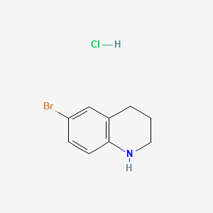 6-Bromo-1,2,3,4-tetrahydroquinolinehydrochloride structure, CAS 1050161-23-3