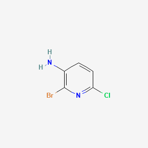 2-Bromo-6-chloropyridin-3-amine structure, CAS 1050501-88-6