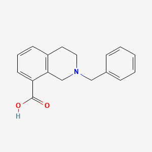 2-Benzyl-1,2,3,4-tetrahydroisoquinoline-8-carboxylicacid structure, CAS 1053656-29-3