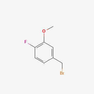 4-Fluoro-3-methoxybenzylbromide structure, CAS 141080-73-1