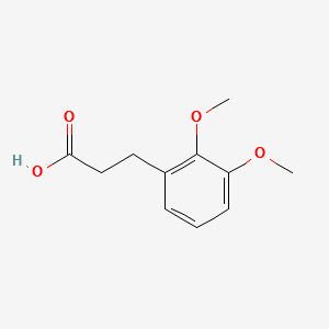 3-(2,3-Dimethoxyphenyl)propanoicacid structure, CAS 10538-48-4