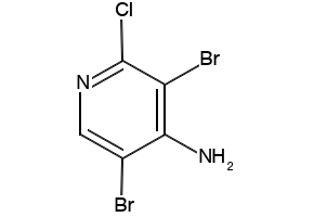 4-Amino-1-chloro-3,5-dibromopyridine structure, CAS 1054484-40-0