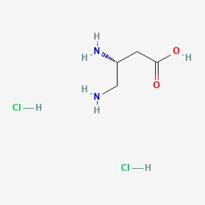 (R)-3,4-Diaminobutyricaciddihydrochloride structure, CAS 141318-79-8