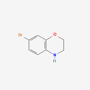 7-Bromo-3,4-dihydro-2H-benzo[1,4]oxazine structure, CAS 105679-22-9