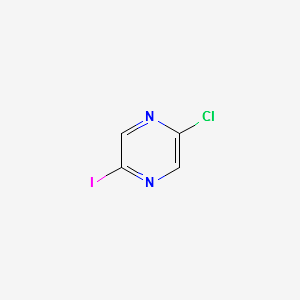 2-Chloro-5-iodopyrazine structure, CAS 1057216-55-3