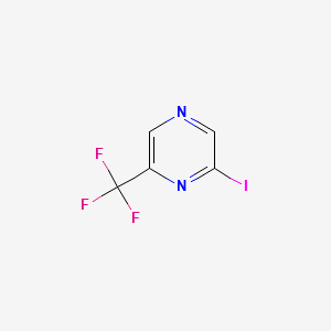 2-Iodo-6-(trifluoromethyl)pyrazine structure, CAS 141492-94-6