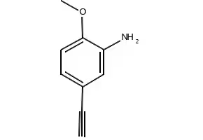 5-Ethynyl-2-methoxy-phenylamine structure, CAS 105752-19-0