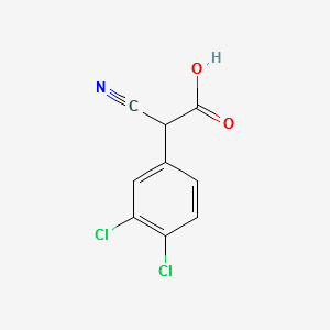 Benzeneaceticacid,3,4-dichloro-a-cyano- structure, CAS 141516-10-1