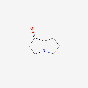 Hexahydropyrrolizin-1-one structure, CAS 14174-83-5