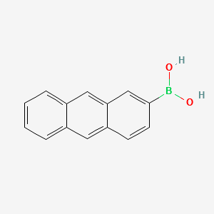 Anthracen-2-ylboronicacid structure, CAS 141981-64-8