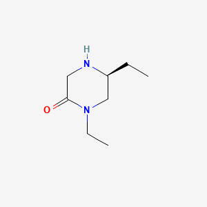 (S)-Piperazinone,1,5-Diethyl structure, CAS 106576-36-7